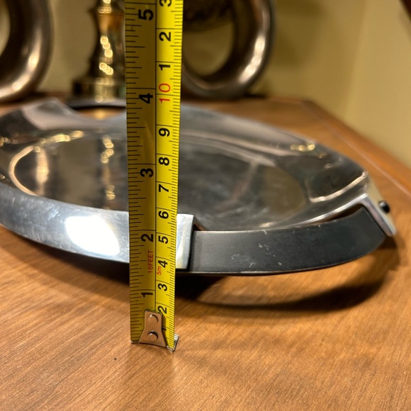 Dansk Rivet Aluminum Hollowware Serving Tray Marked: PT/MA - Picture 8 of 9